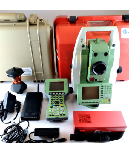 Leica TCRP1203 R300, 3" Robotic Total Station Kit, with Allegro MX Data Collect